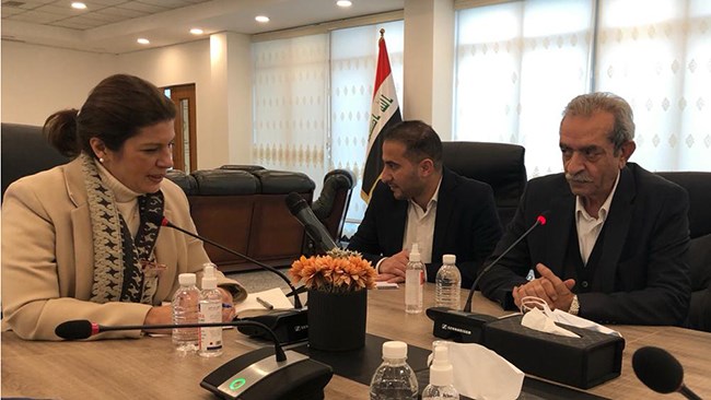 غلامحسین شافعی در دیدار با رئیس سازمان سرمایهگذاری عراق : مشکلات و مطالبات سرمایهگذاران ایرانی در عراق نیاز به پیگیری دارد غلامحسین شافعی در دیدار با رئیس سازمان سرمایهگذاری عراق : مشکلات و مطالبات سرمایهگذاران ایرانی در عراق نیاز به پیگیری دارد